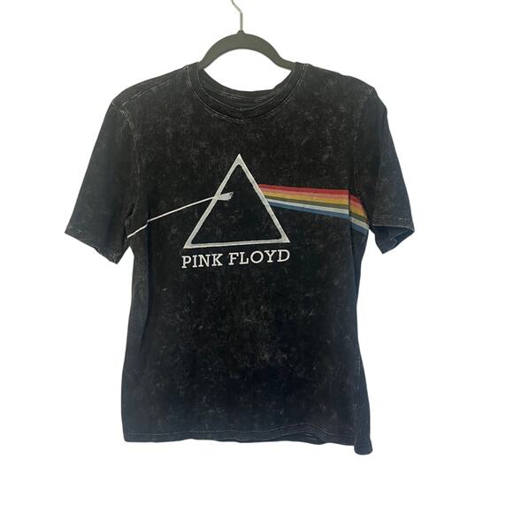 Pink Floyd Graphic T Shirt Kids XL 14/16 Black Gray Dark Side Of The Moon Casual - Picture 1 of 5